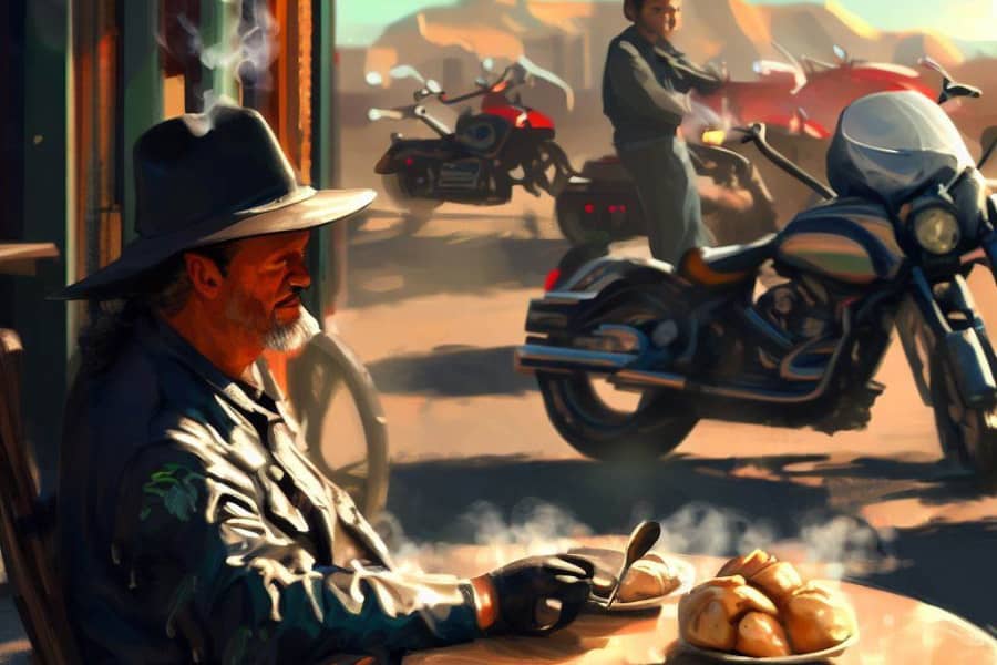 Анекдоты Анекдот про пельмени и мотоциклиста